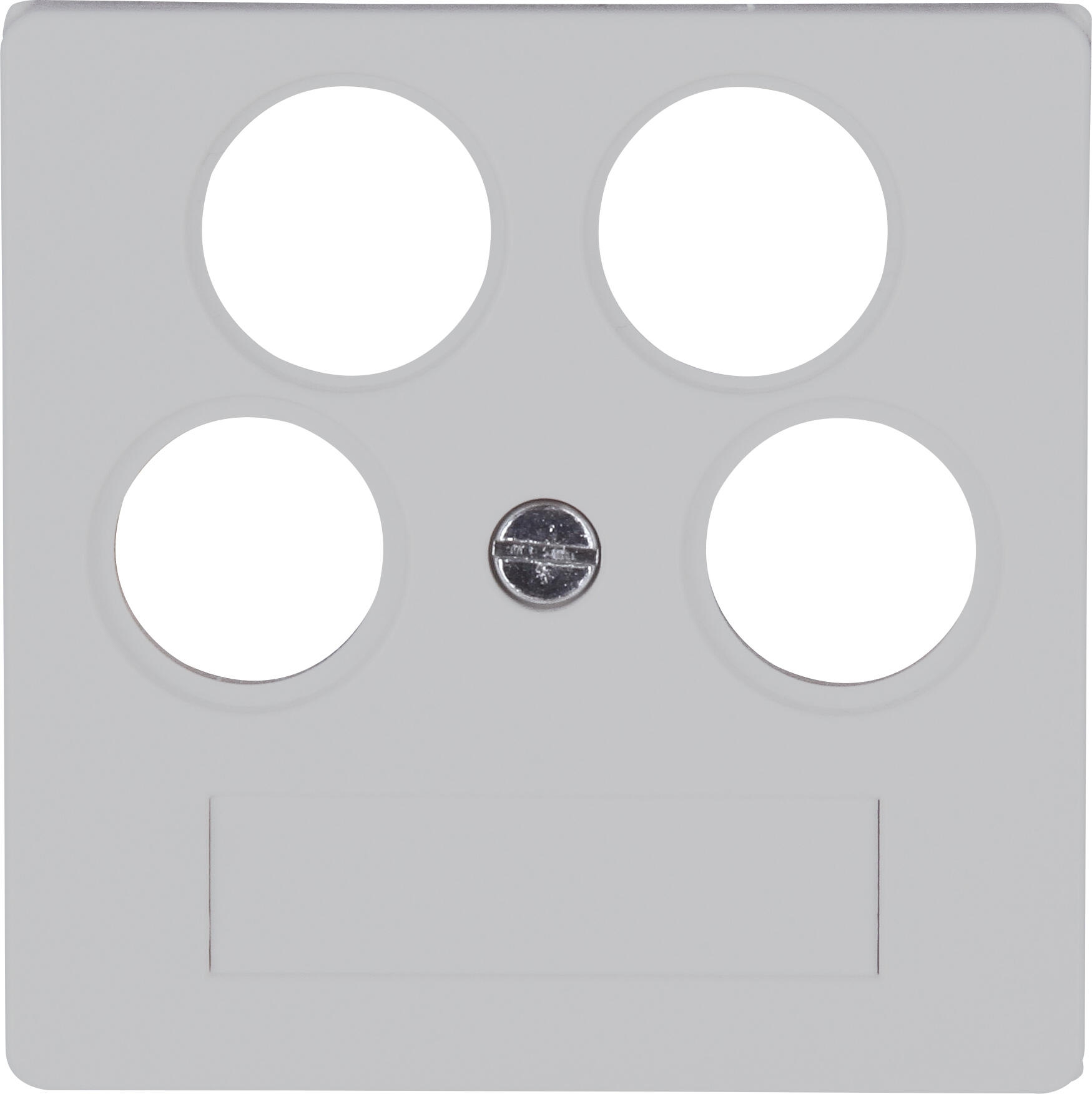 Kopp 491834005 HK07 - Antennen-Abdeckung TV/RV/2x SAT, Farbe: grau matt