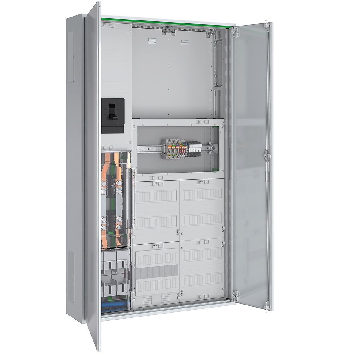 ABN ABNRS309X0233 Wandlerschrank 250A TAB Westnetz, 5-polig, zu NH2-UT, AB LA 400A, weiß