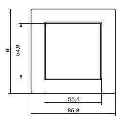 Merten 486119 Rahmen 1-fach, M-PLAN, polarweiß