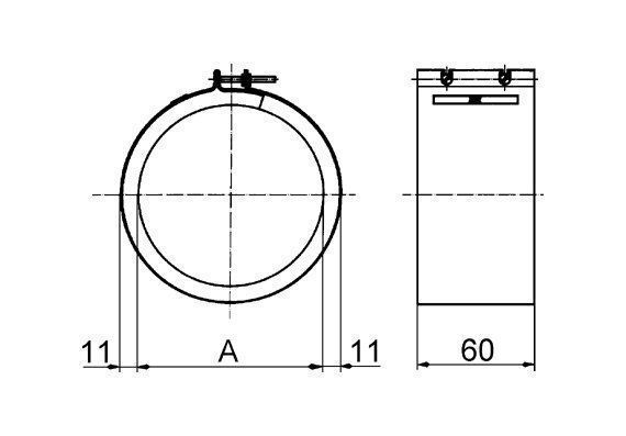 Maico ELR 12 Befestigungsmanschette zur Schall- und Vibrationsdämpfung von Rohrventilatoren, 125mm