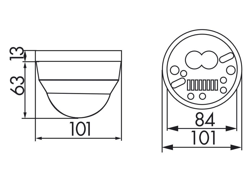 B.E.G. 92142 PD4-S-AP  Präsenzmelder 360° mit großem Erfassungsbereich