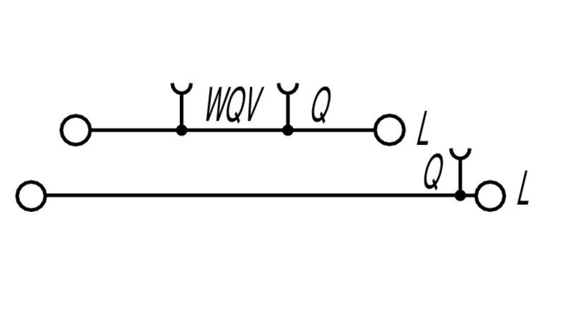 Weidmüller WDL2.5/L/L Verteiler-Reihenklemme 2,5mm² mit WQV
