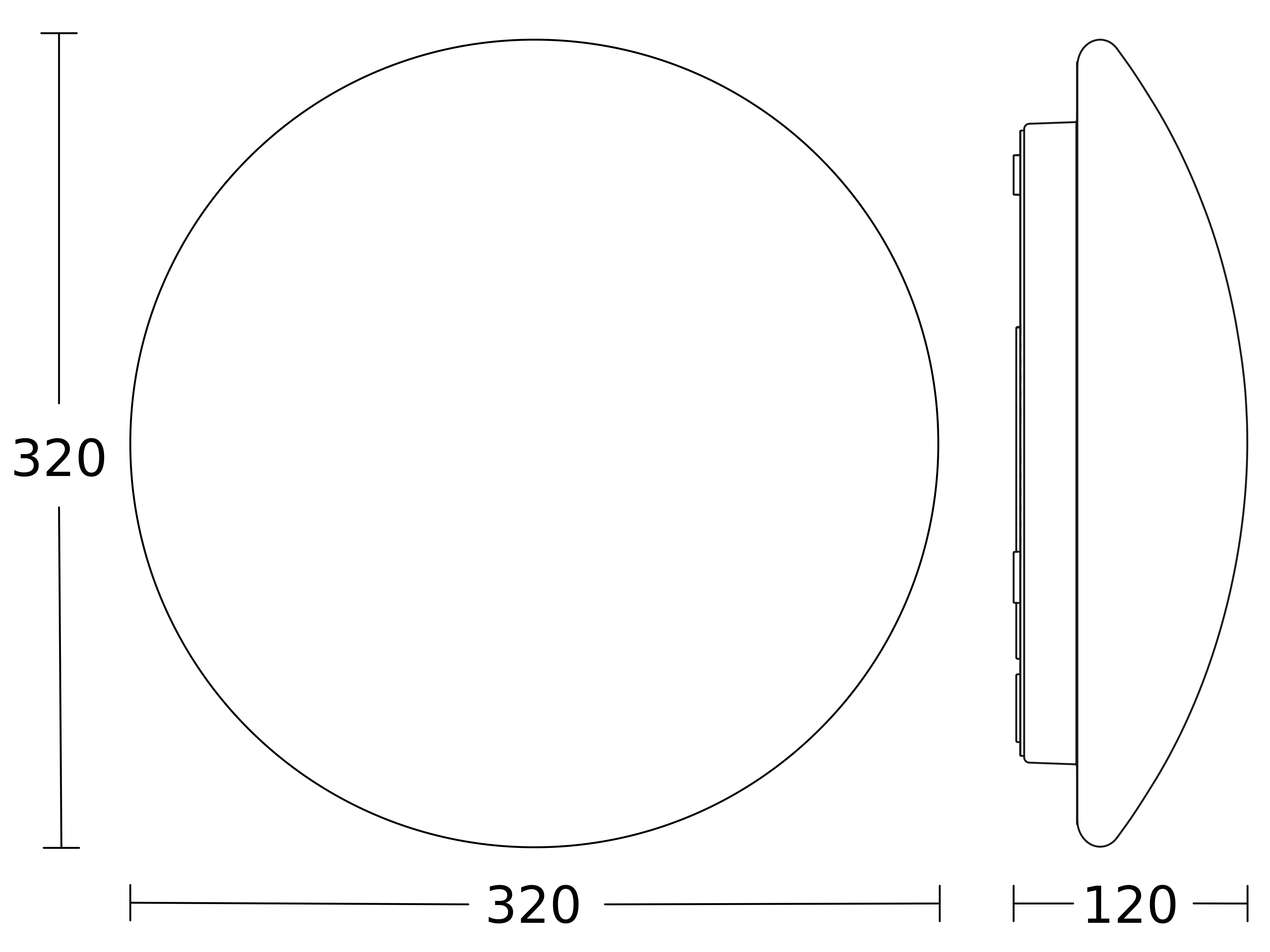 Steinel 058586 Sensor-LED-Innenleuchte 320x110 mm RS PRO P2-R S EM WW, 1 W, 3000 K, 1674 lm, IP54, weiß