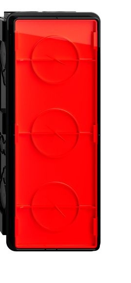 Gira 375200 Unterputz-Einbaudose 3-fach luftdicht für den flachen Einbau, Gira F200
