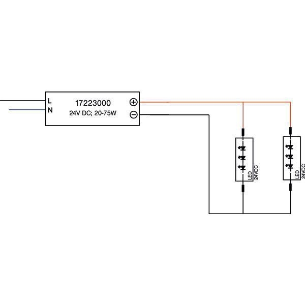Brumberg 17223000 LED-Netzgerät 20-75 W, 24 V DC, IP20, schaltbar