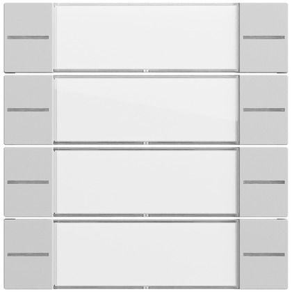 Gira 577476 Wippenset 4-fach mit Beschriftungsfeld für Tastsensor 4.70, System 70, grau matt (lackiert)