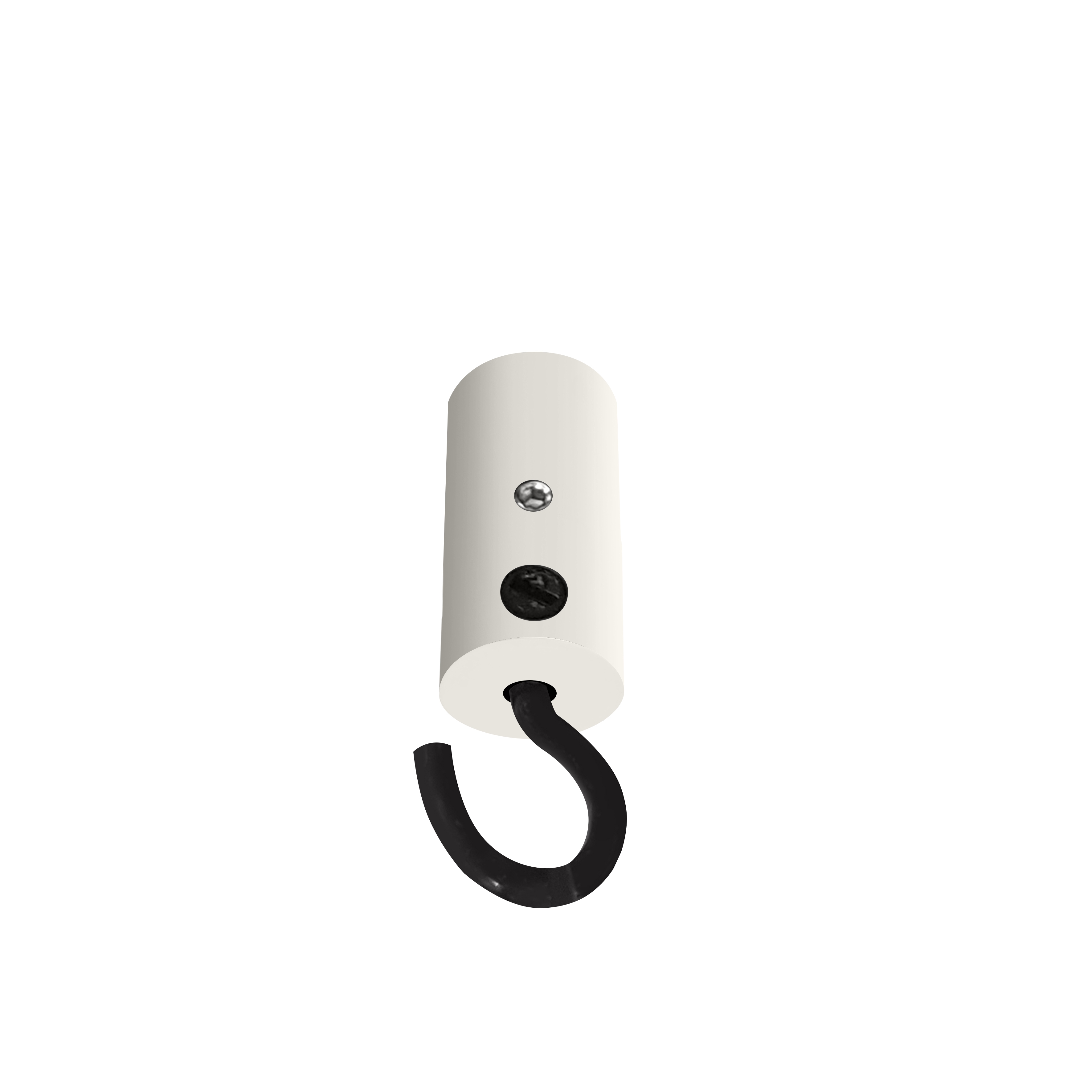 qles DSH0619 Decken-Stick mit Haken, für Merten System-M, Polarweiß glänzend, brillant