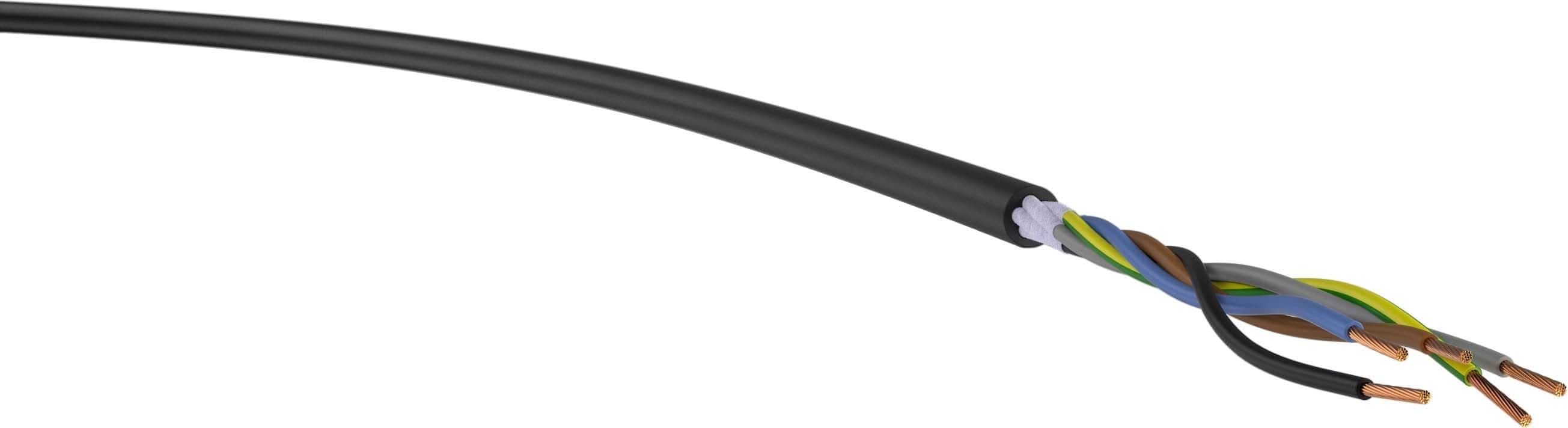 H07RN-F 5G4 mm² Gummischlauchleitung, 100m-Ring, schwarz