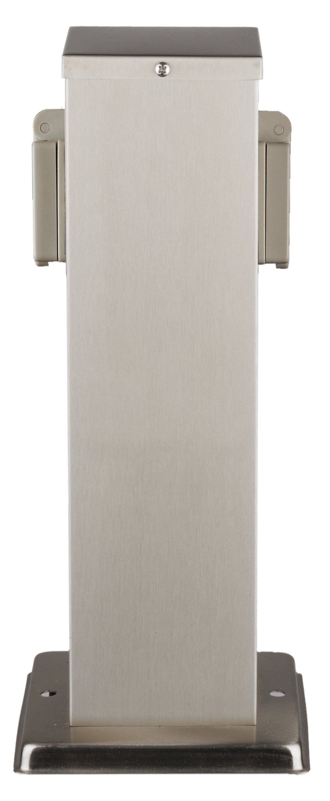 Heitronic 35460 Energieverteiler BANGKOK, 2-fach, max. 3680 W, Höhe 310 mm, edelstahl