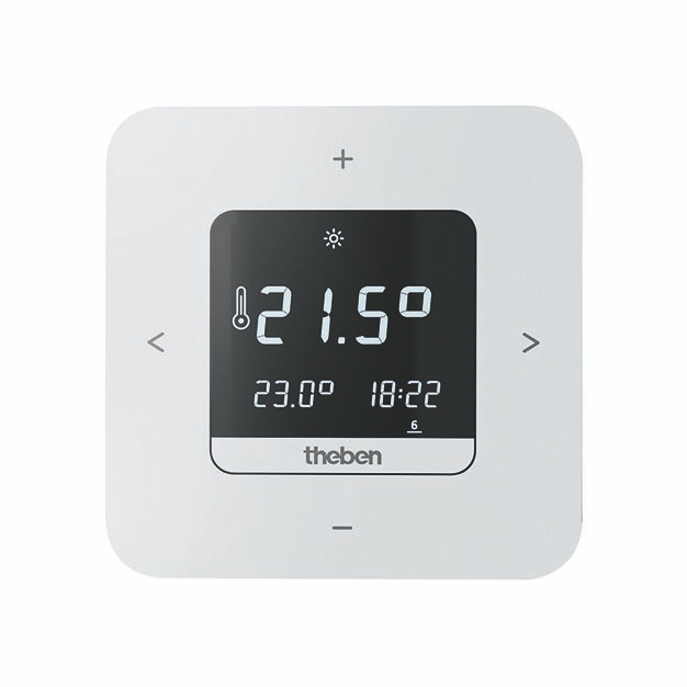 Theben 8119200 RAMSES 811 top3 Digital-Uhrenthermostat, Wochenprogramm, Batterieversion, App-Bedienung möglich