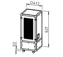Helios 00662 Luftreiniger AirPal Go 600 H, Hepa 14, 600 m³/h