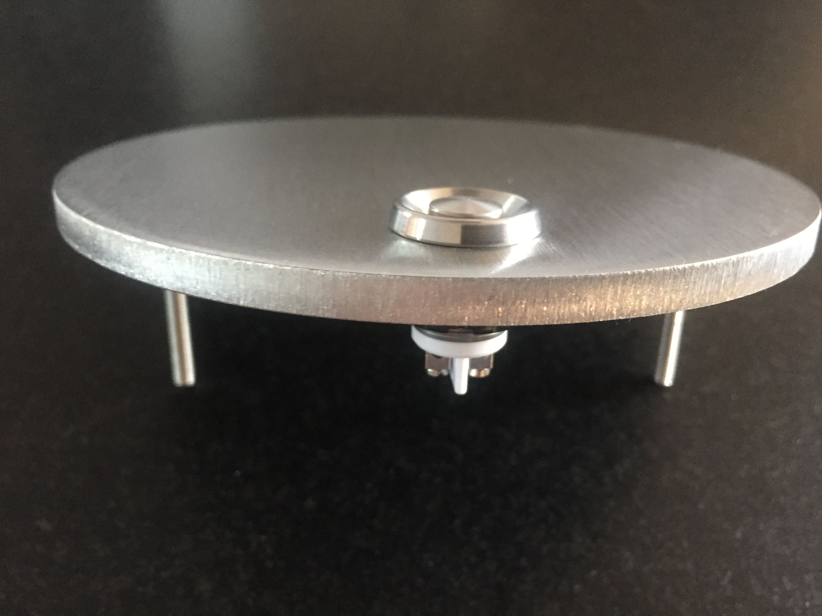 Albert 690946 Klingelplatte rund Edelstahl, Ø130mm, 2 Klingeltaster