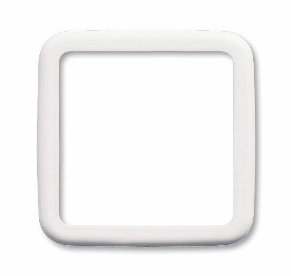 Busch-Jaeger 2562-214 Zentralscheibe als Abdeckung für Unterputz-Infolicht, Größe Infofeld 43x43 mm, alpinweiß glänzend, Reflex SI