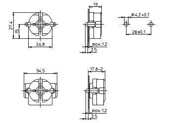 Houben 101749 G13-Einbaufassung