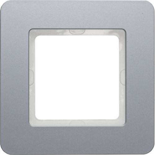Berker 10116074 Rahmen 1-fach, Q.7, Alu, Aluminium gestrahlt