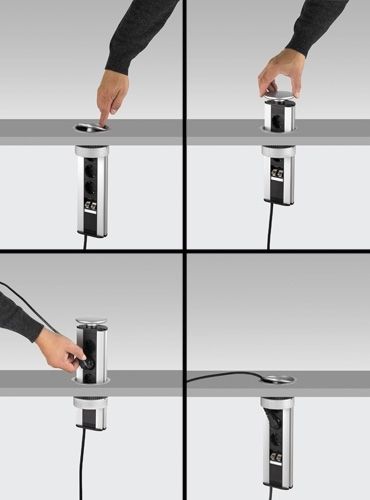 EVOline 159310032000 Port Data, 3 Steckdosen/2xCAT6