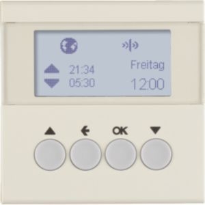 Berker 85745182KNX-Funk Jalousie-Schaltuhr, quicklink, mit Display, S.x/B.x, weiß glänzend