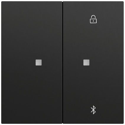 Gira 538174 System 3000 Jalousie- und Schaltuhr BT, System 70, schwarz matt (lackiert)