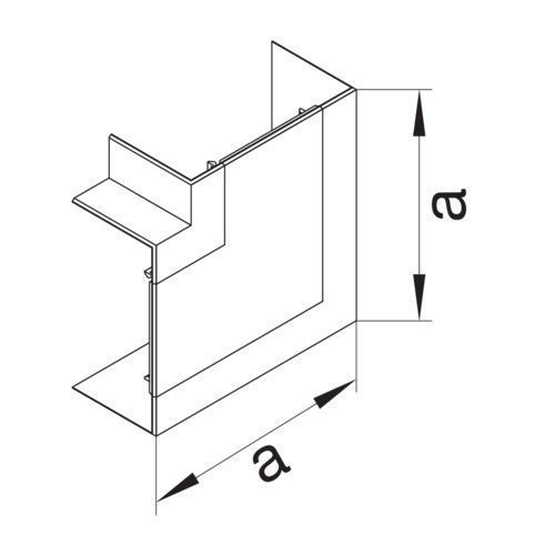 Hager Tehalit BR651305H9016 Flachwinkel schnittkaschierend zu BR/H/N/A/S 68x130mm OT 80mm halogenfrei