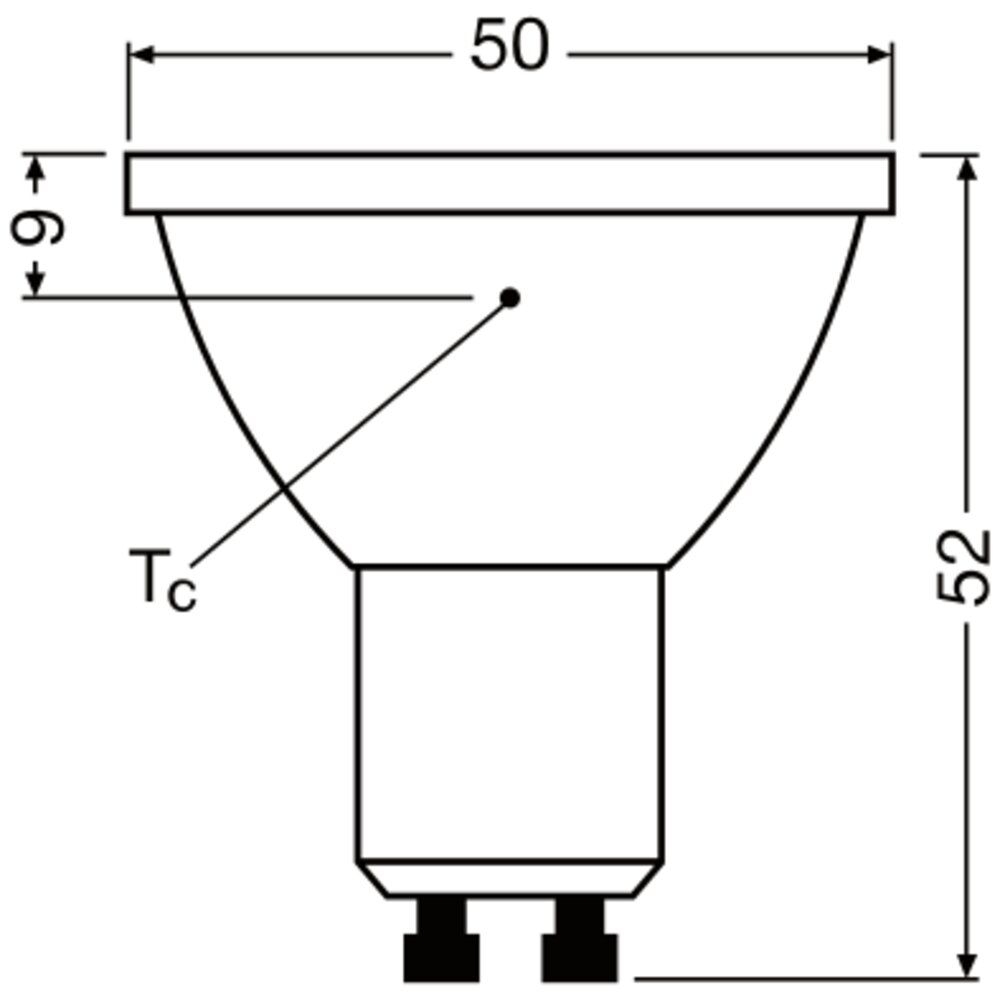 Ledvance 4099854456831 LED PAR16P, 36 °, 2,4 W, 940, 230 lm, GU10, dimmbar