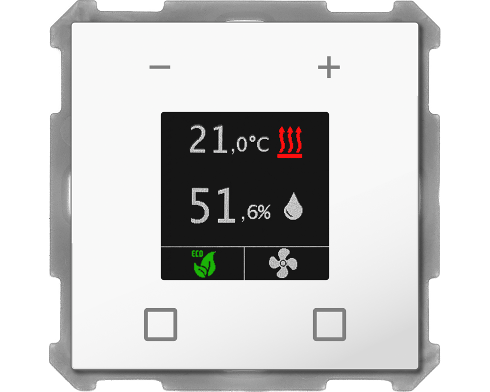 MDT SCN-RTN63S.01 KNX Raumtemperatur-Nebenstelle Smart 63, Studioweiß glänzend