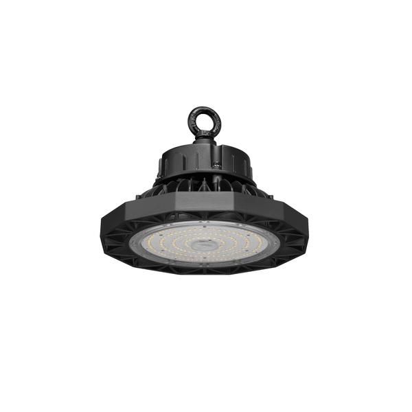 Brumberg 78310084 LED-Hallentiefstrahler, rund, 80 W, 12.000 lm, 4000 K, DALI-2 dimmbar, schwarz