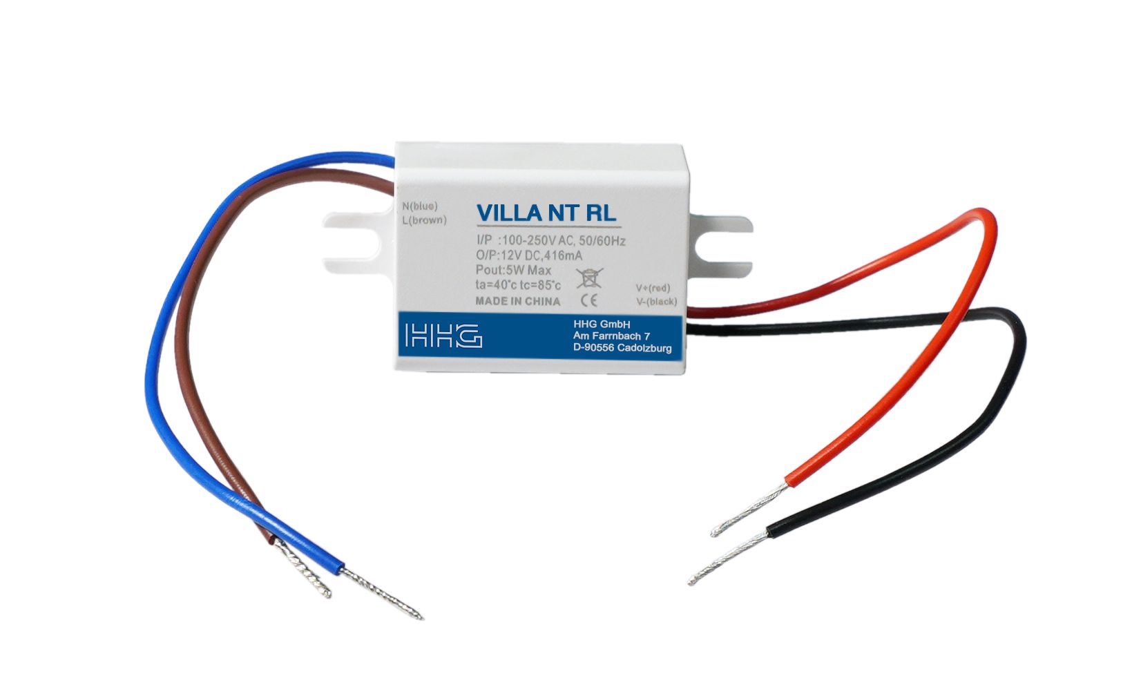 HHG Villa NT RL Netzteil UP 230V AC, 12V DC Ausgang für Villa RL