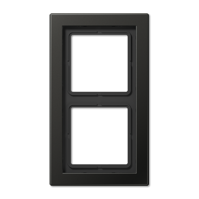 Jung ALD2982AN Rahmen 2-fach, senkrechte und waagerechte Montage, Aluminium lackiert, LS-DESIGN, anthrazit (lackiertes Aluminium)