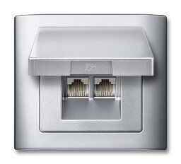 Merten 516560 Zwischenring mit Klappdeckel, AQUADESIGN, aluminium