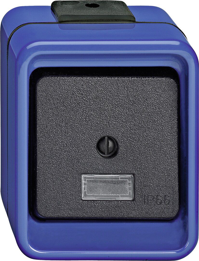 Merten 370675 Wippschalter, Wechsel, Schlagfest, blau