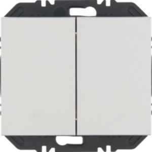 Berker 24127103 Wandsendermodul mit Wippe 2-fach, KNX EnOcean K.5, aluminium matt