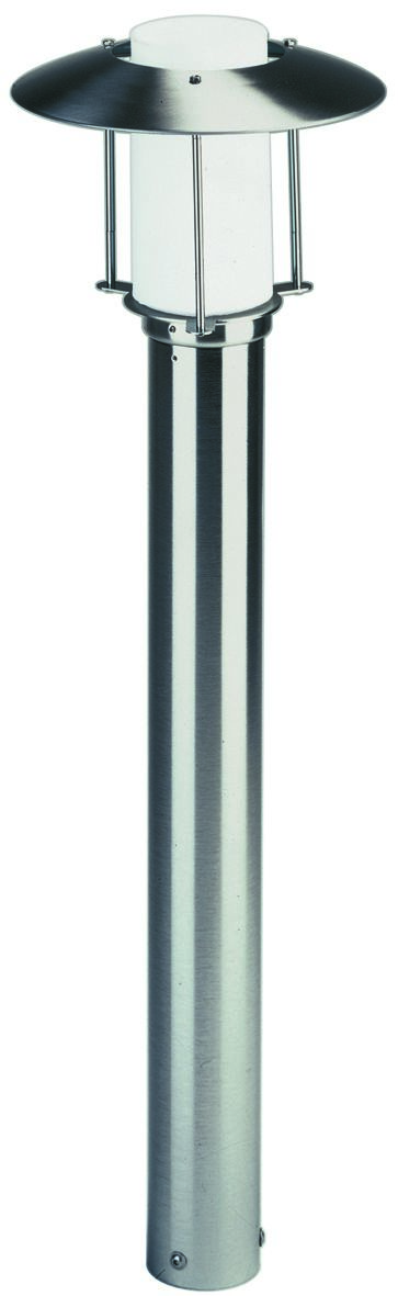 Albert 692257 Edelstahl-Pollerleuchte, Höhe 0,9m, E27