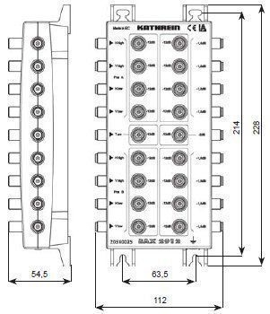 Kathrein EAX2512 Sat-ZF-Abzweiger 8xSAT-ZF