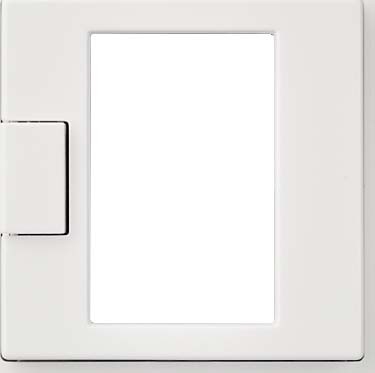 Elso ELG227174 Zentralplatte für Universal Temperaturregler mit Touch-Display, bruchfest, Fashion, reinweiß glänzend