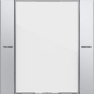 Gira 577126 Wippenset 1-fach Beschriftungsfeld Tastsensor 4.55, Klar/Farbe Alu