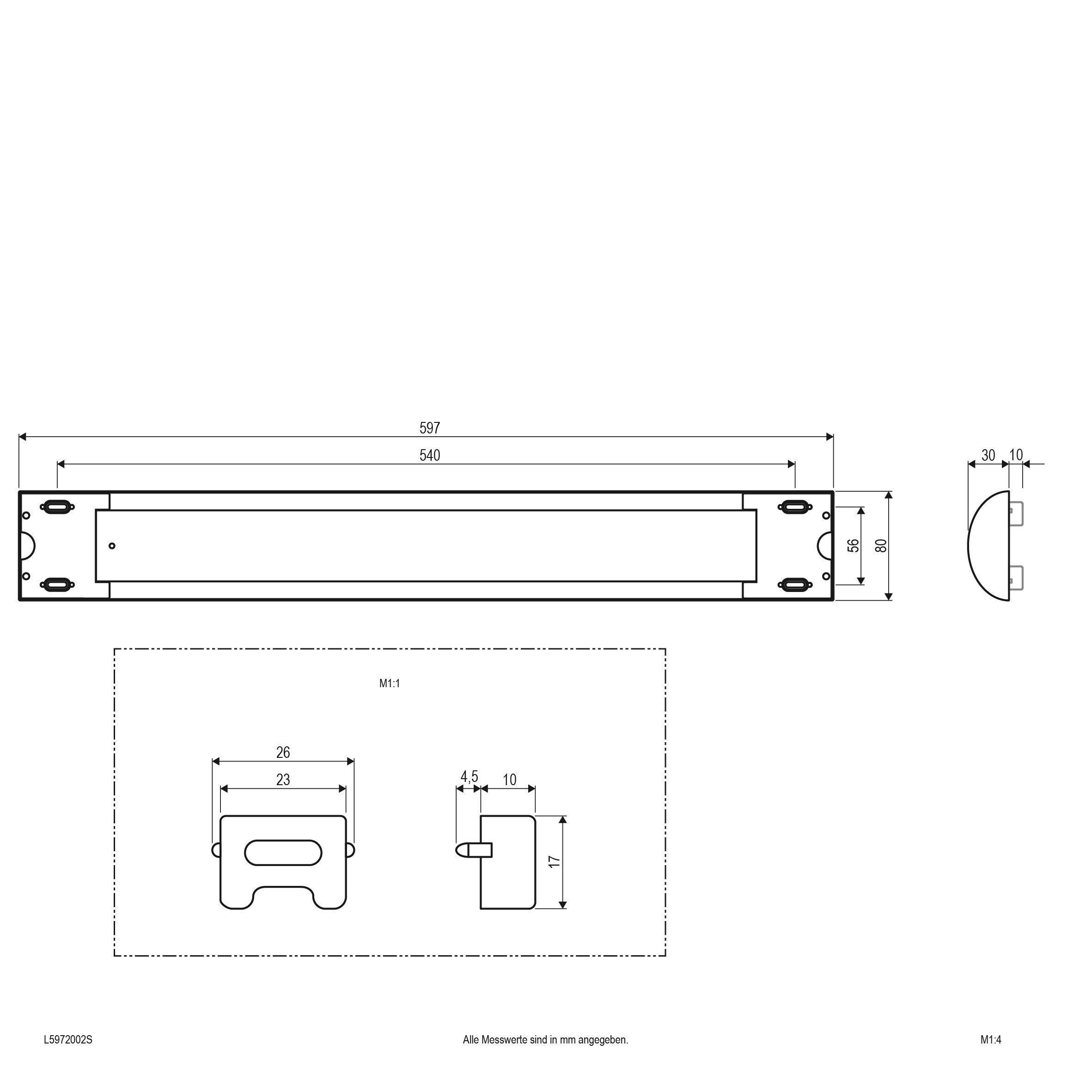 EVN L5972002S LED Anbaulichtleiste 3000K, 1805lm