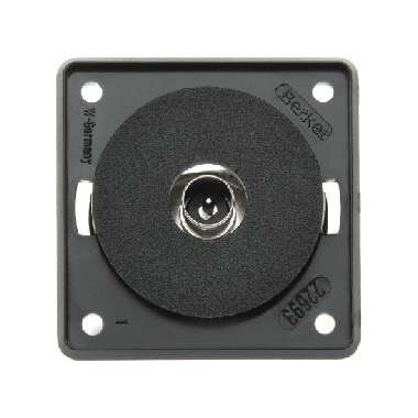 Berker 945812503 Antennen-Verbinderdose TV, Integro Modul-Einsätze, schwarz matt