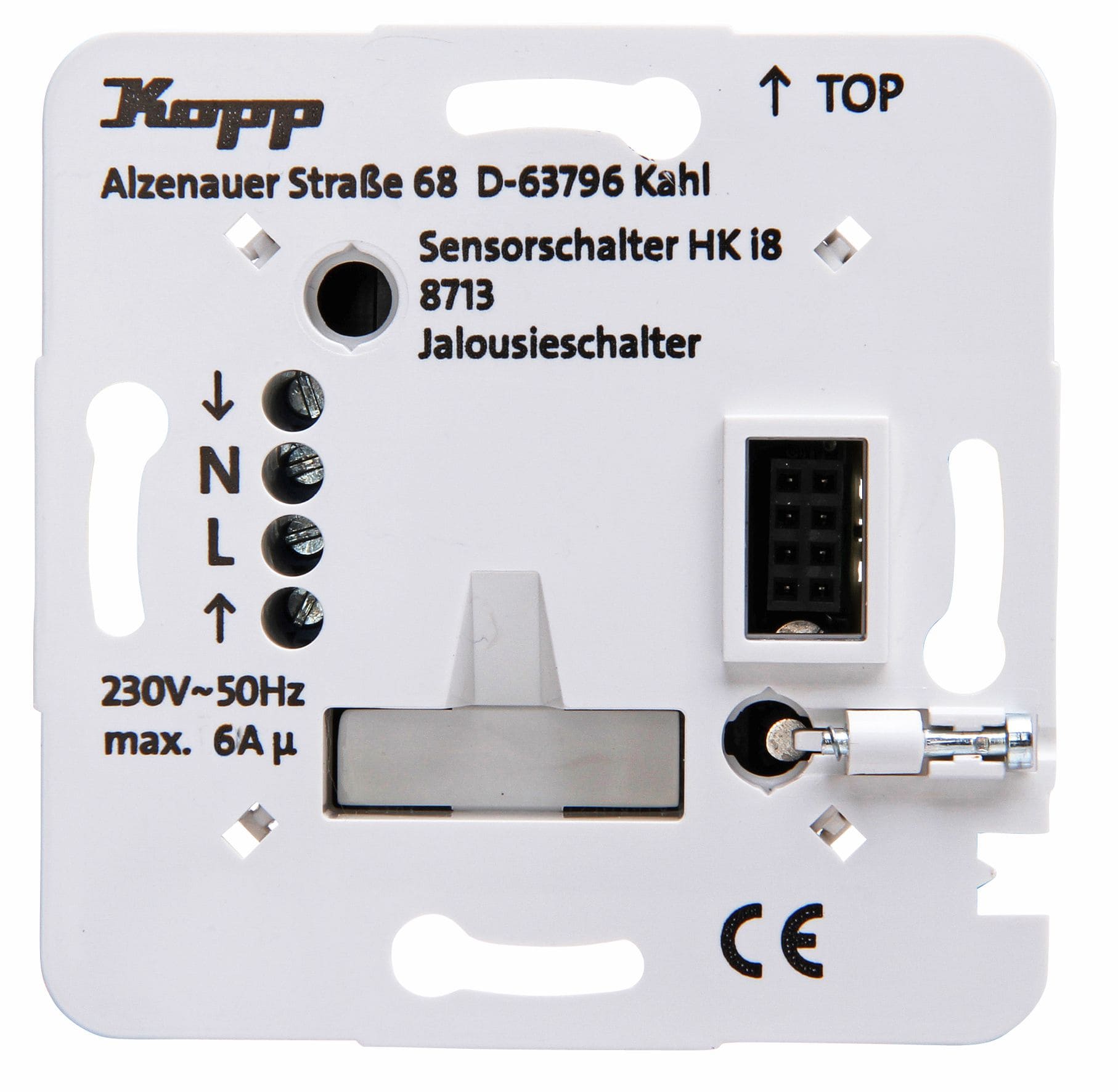 Kopp 871300010 UP-Leistungsteil HK i8, Jalousieschalter