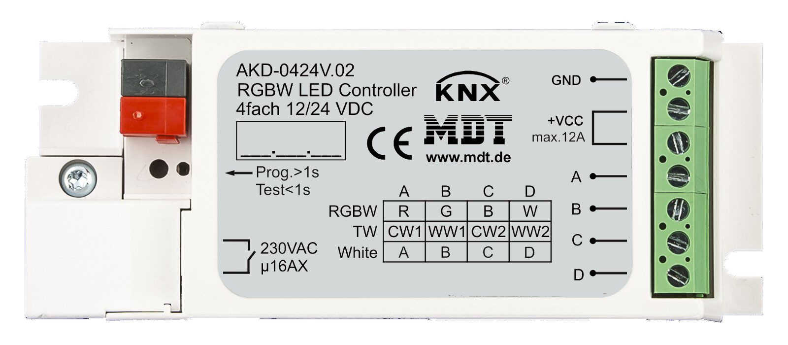 MDT AKD-0424V.02 RGBW LED Controller UP 4-Kanal