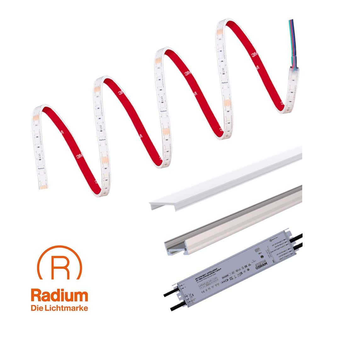 Radium E24-RSTA2415-D LED-Strip-Set 500 S RGB/24V/IP67, dimmbar, 5Meter