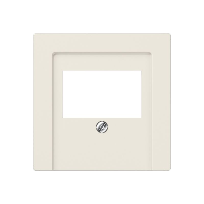 Jung A569BFPLT Abdeckung für TAE-Anschlussdosen, 1-fach, Thermoplast, Serie AS, weiß (ivory)
