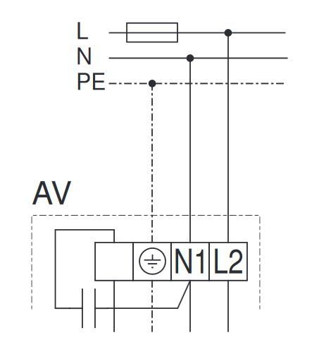 Helios MiniVent AV 125 Aussenwandventilator