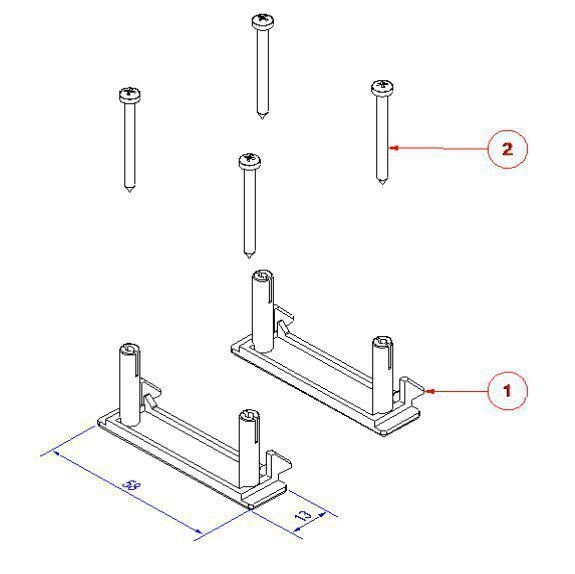 Bachmann 918.025 Kunststoffbefestigungsclip STEP