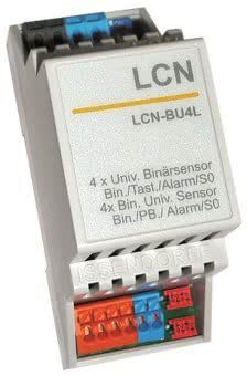 Issendorff LCN-BU4L Vierfach-Tasten-/Binärsensor mit Alarmsensor und S0-Schnittstelle für Hutschiene