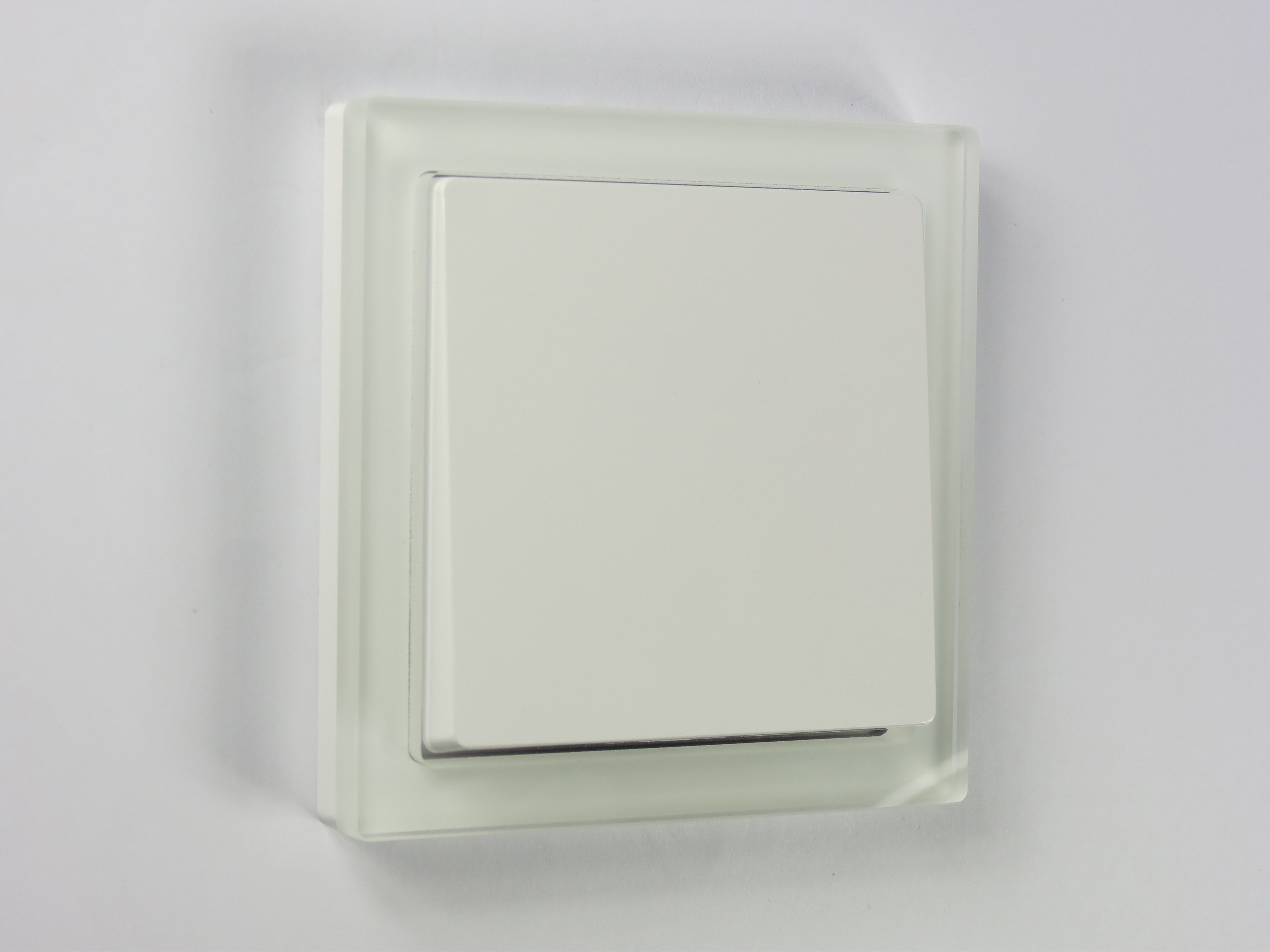 Merten MEG4010-6520 Glas Rahmen 1-fach, D-Life, Kristallweiß