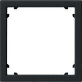 Gira 0283005 Adapterrahmen mit quadratischem Ausschnitt für Geräte mit Abdeckung (45 x 45 mm) , System 55, schwarz matt
