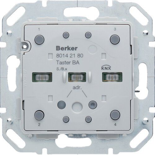 Berker 80142180 Tastsensor-Modul 2fach mit integriertem Busankoppler KNX S.1/B.x