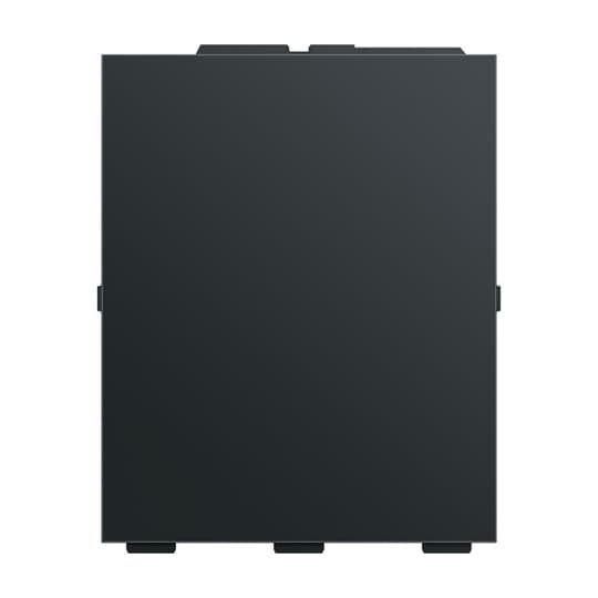 Busch-Jaeger SLS/A.0.11-885 Abdeckung für Schriftfeld Raumtemperaturregler, für 6-fach Bedienelement, schwarz matt, Busch-Tenton
