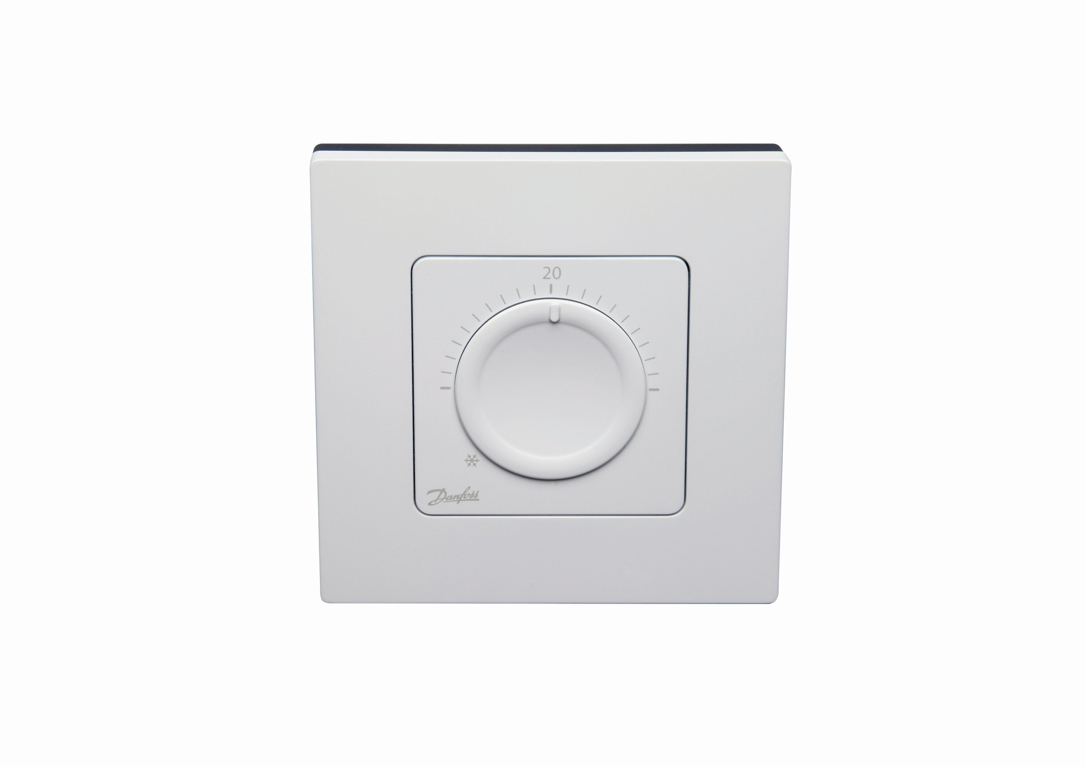 Devi 088U1005 Danfoss Icon, Raumthermostat mit Einstellrad, 230 V, Aufputz