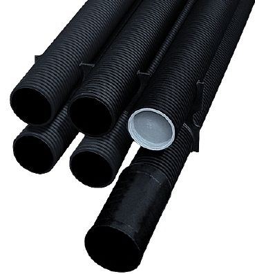 Fränkische Rohrwerke 19948110 Kabuflex-Abstandhalter 8-fach, 110mm, schwarz